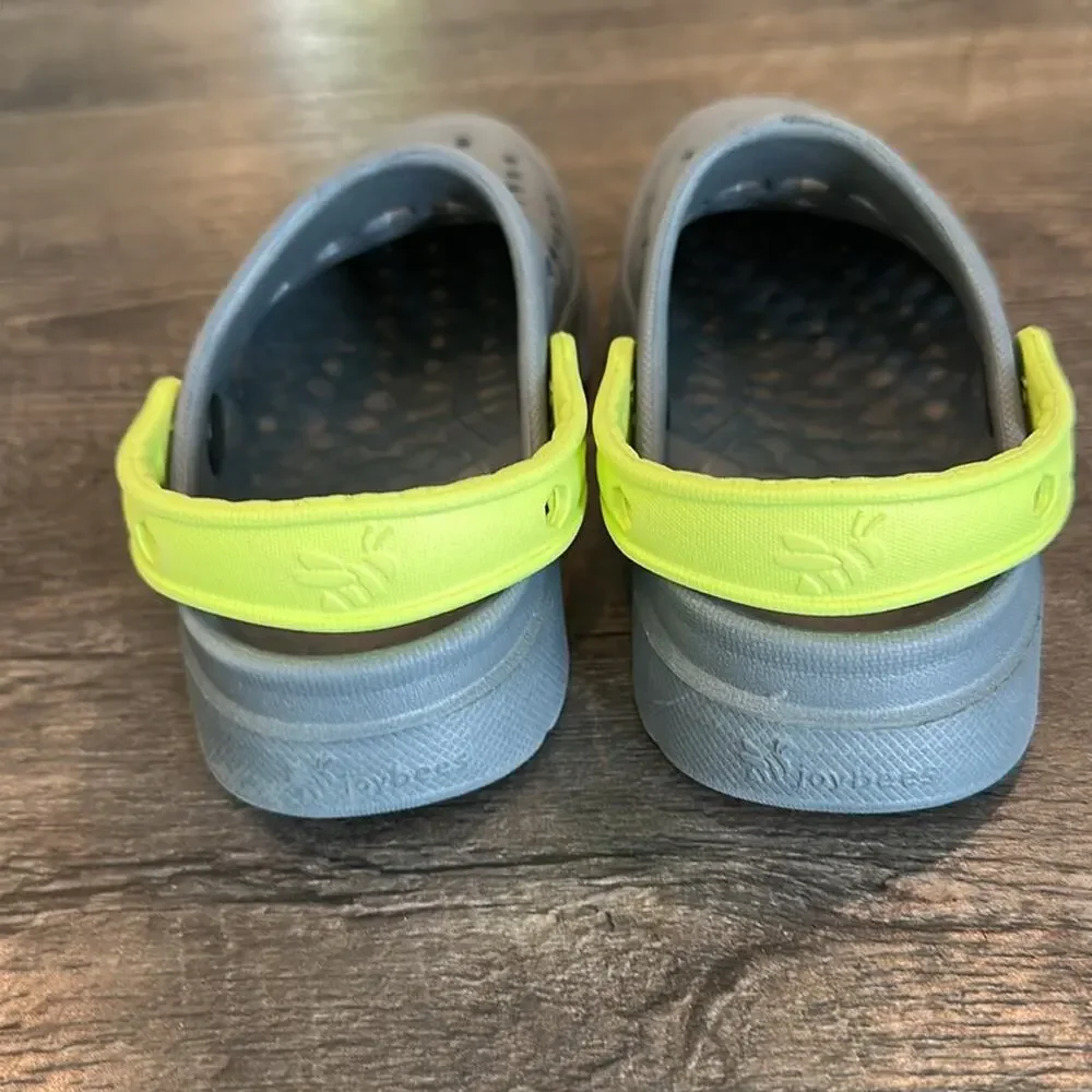 Joybees Toddler C10/C11 Charcoal‎ Gray Harper Active Clogs NWOT